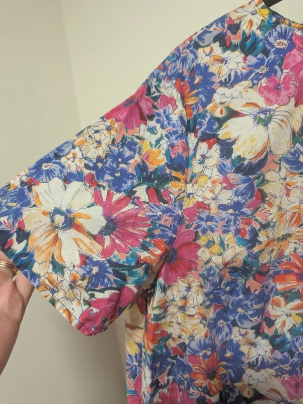Zara | Vibrant Floral Poplin Peplum Blouse In Multicolor - Picture 7 of 11